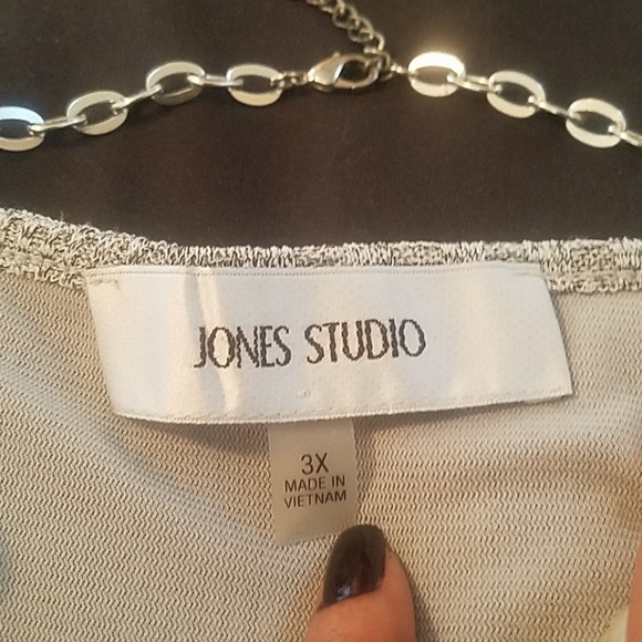 JONES STUDIO Lined Grey sleeveless sweater size 3X - Picture 2 of 5